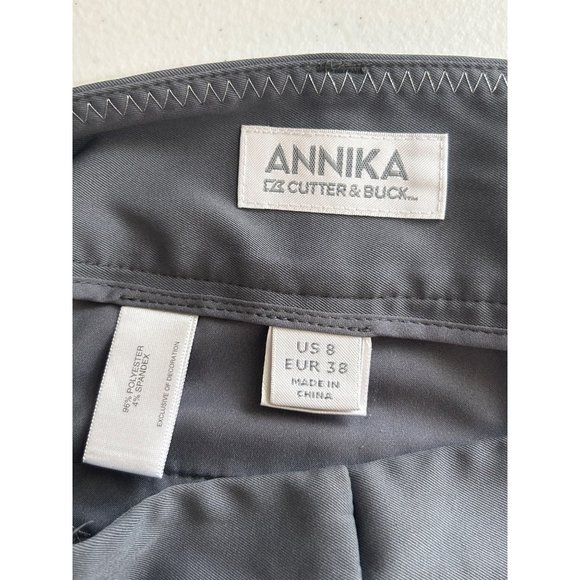 Annika, Cutter & Buck, Gray Bermuda Shorts, Size 8 - Picture 3 of 6